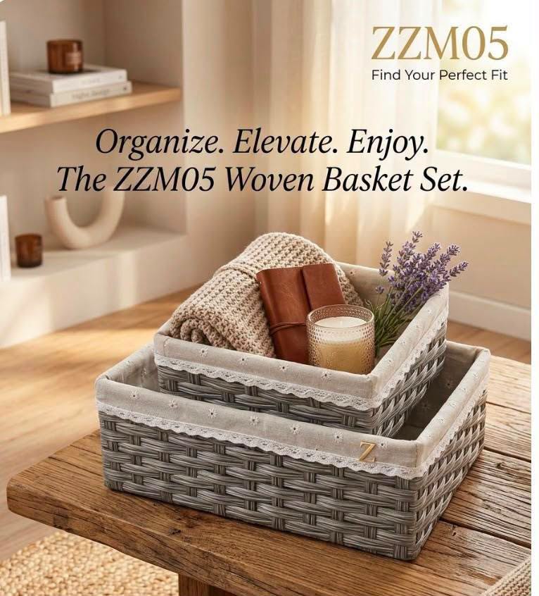 Weft Storage Baskets - Set of 2