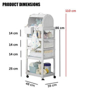 Newborn Baby Mobile Storage Rack