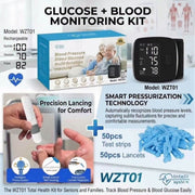 Digital Glucose + Blood Pressure Monitoring Kit