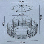 Rotating Jewelry Organizer Box