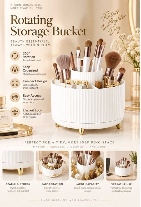 Rotating Desk Bucket