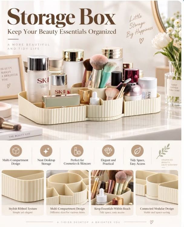 Multi-Compartment Desktop Organizer