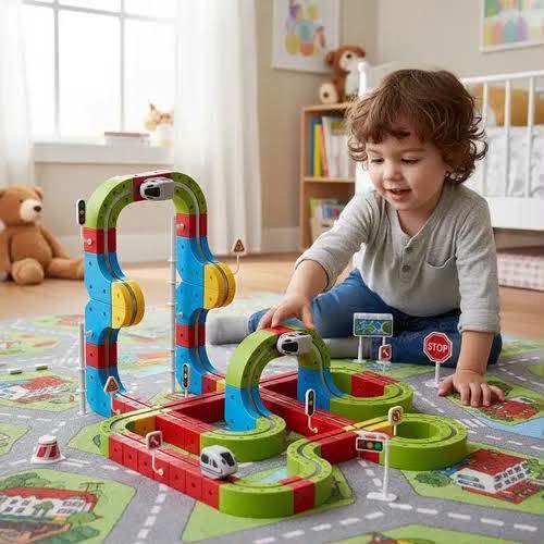 Magnetic Train Track - 95 Piece Set