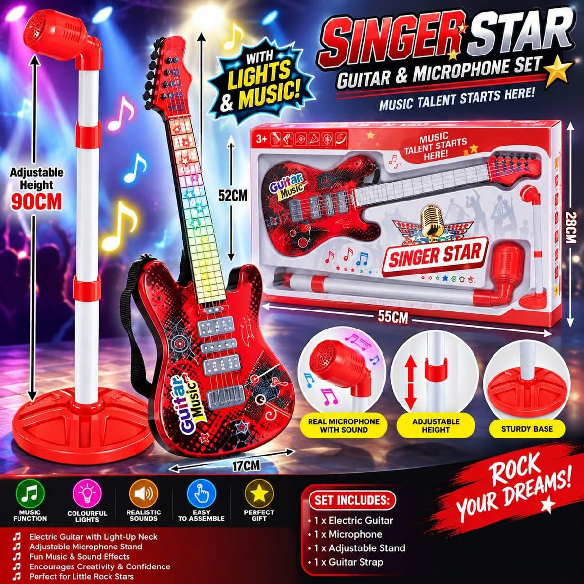 Singer Star Toy Guitar