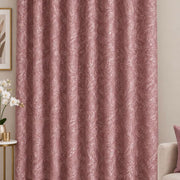 Golden Leaf Velvet Ringlet Curtain
