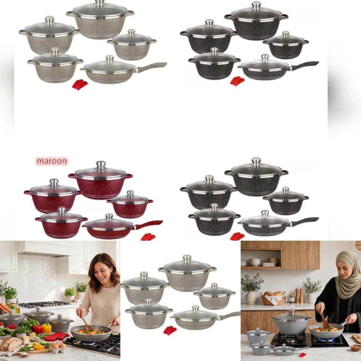 10pc Pot Set