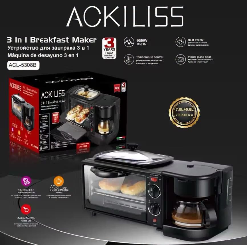 Ackiliss 3-in-1 Breakfast Maker
