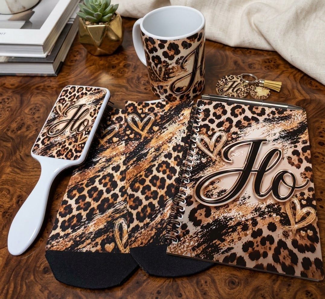Personalised Leopard Print Gift Combo