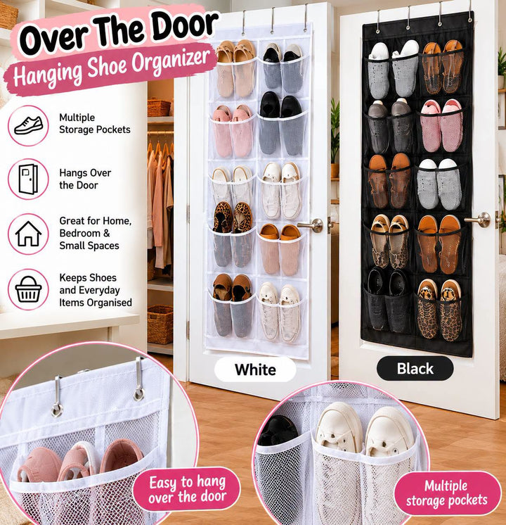 Over-the-Door Hanging Shoe Organiser
