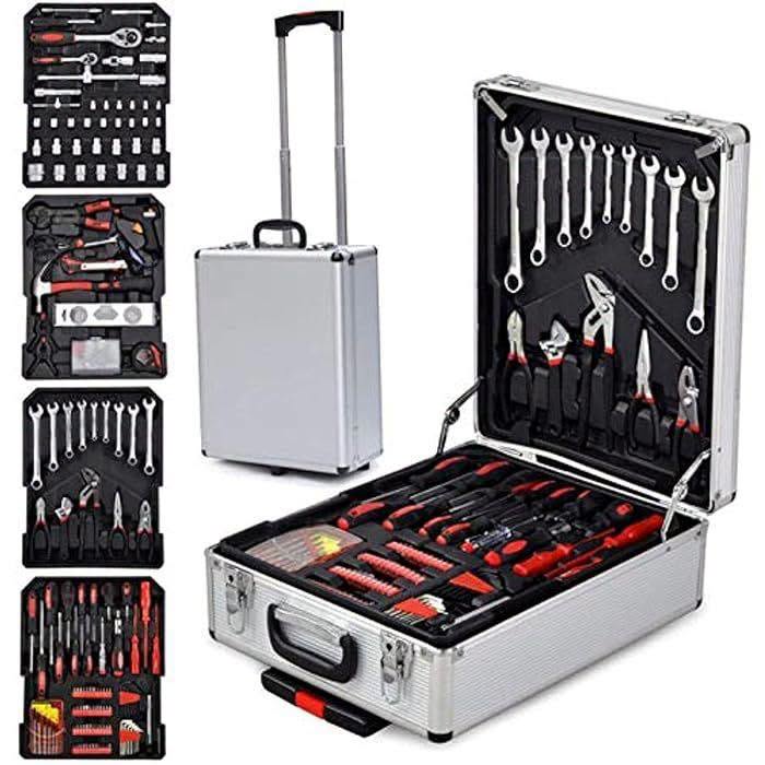 186-Piece Toolkit Suitcase