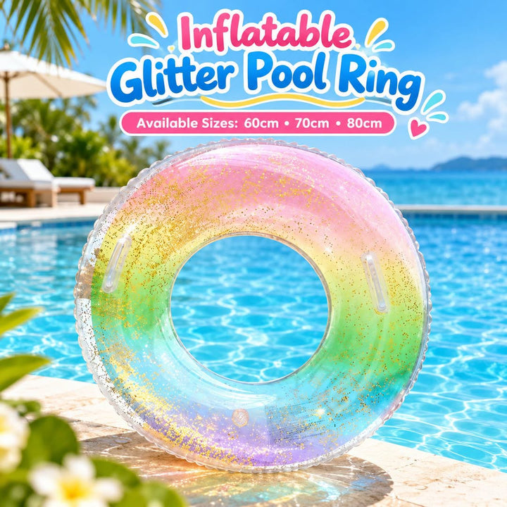 Inflatable Glitter Pool Ring