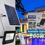Solar LED Floodlight With Remote - 200W
