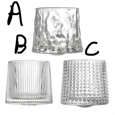 Spinning Whiskey Glass Set - Set of 2