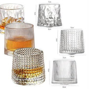Spinning Whiskey Glass Set - Set of 2