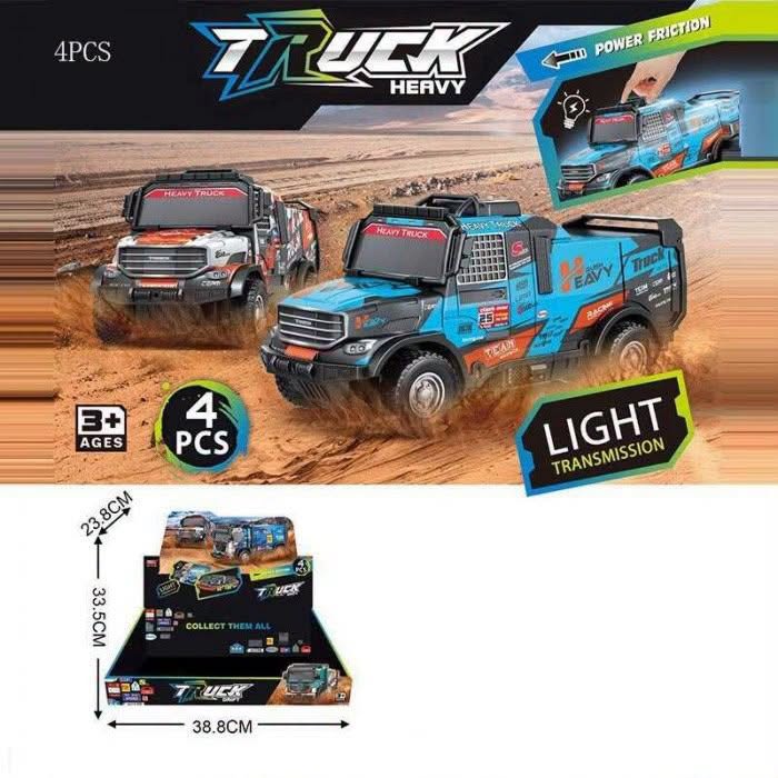 Heavy Truck Toy Set - 4 Piece