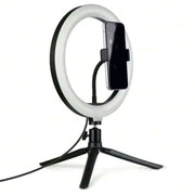 LED Ring Light with Mini Tripod & Phone Holder