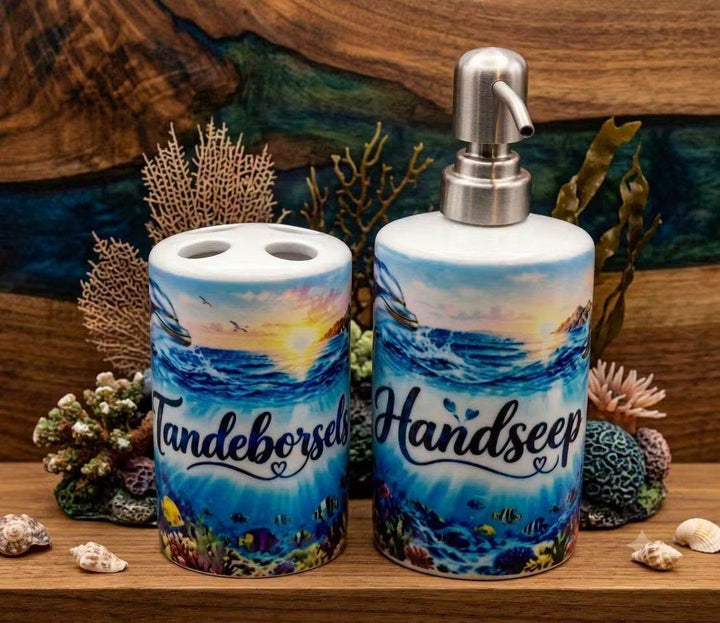 Custom Printed Bathroom Set - 2 Piece
