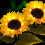 Solar Sunflower Garden Lights
