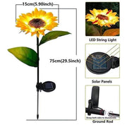 Solar Sunflower Garden Lights