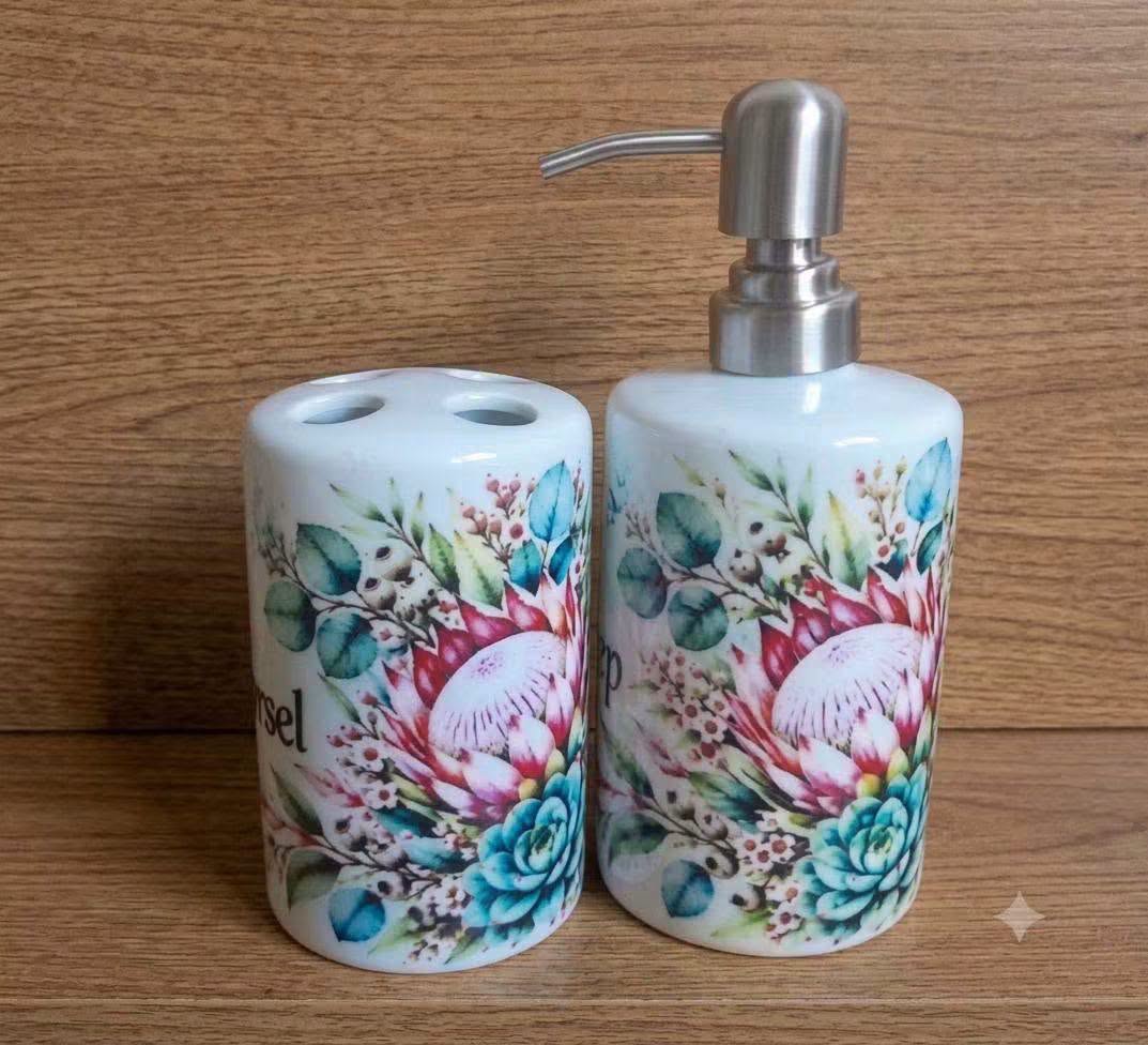Custom Printed Bathroom Set - 2 Piece