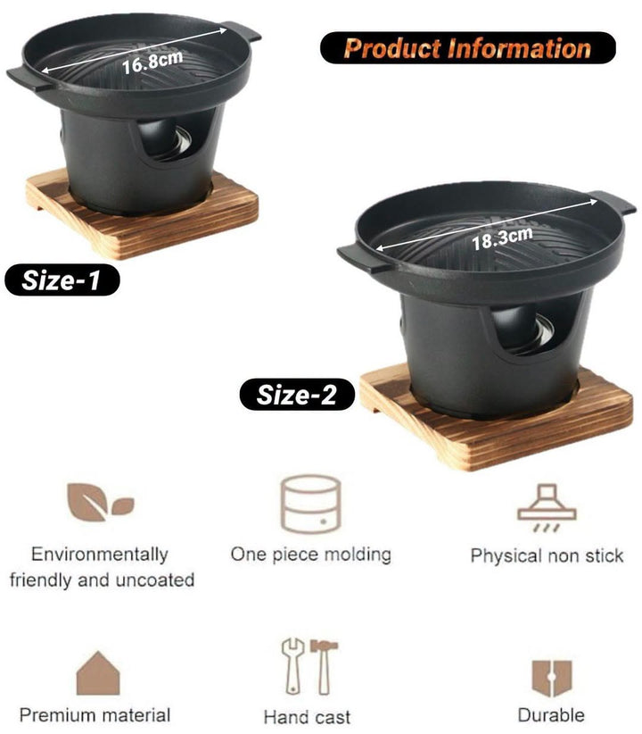 Traditional Japanese Hibachi Grill - Cast Iron