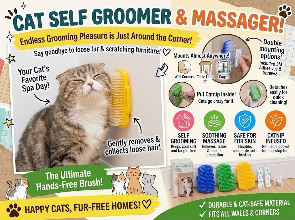 Cat Self Groomer & Massager