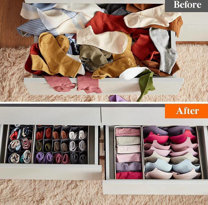 Undergarment Drawer Organisers - 4-Piece Set