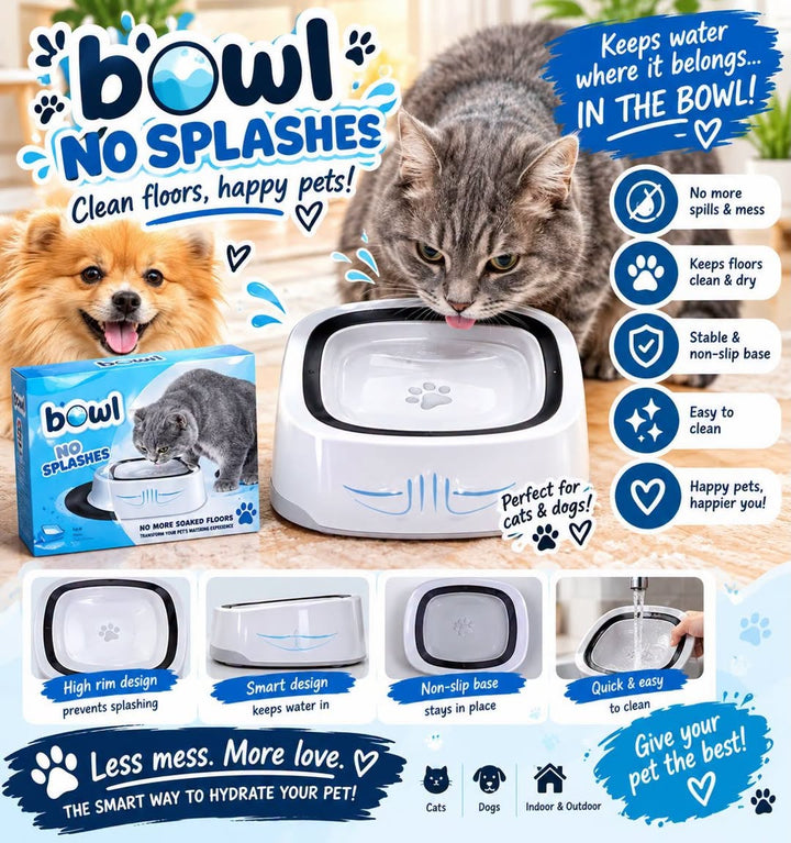 No Splash Pet Water Bowl