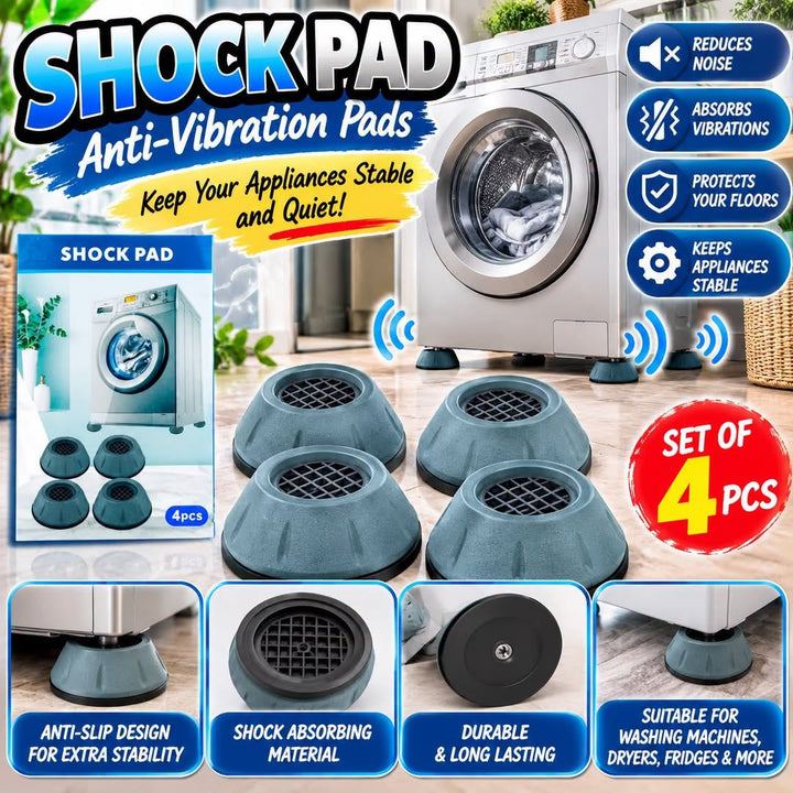 Anti-Vibration Shock Pads - Set of 4