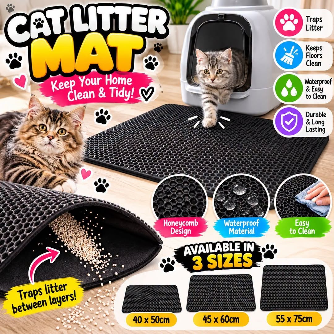Double-Layer Cat Litter Mats