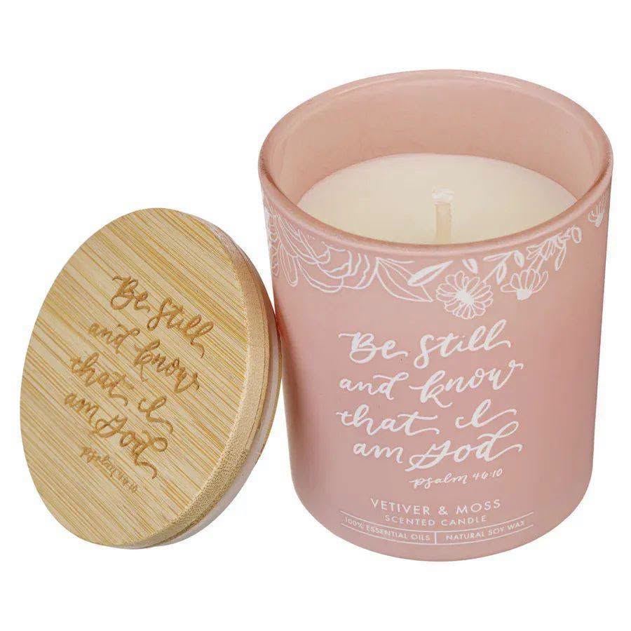 Vetiver and Moss Scented Candle - Be Still and Know