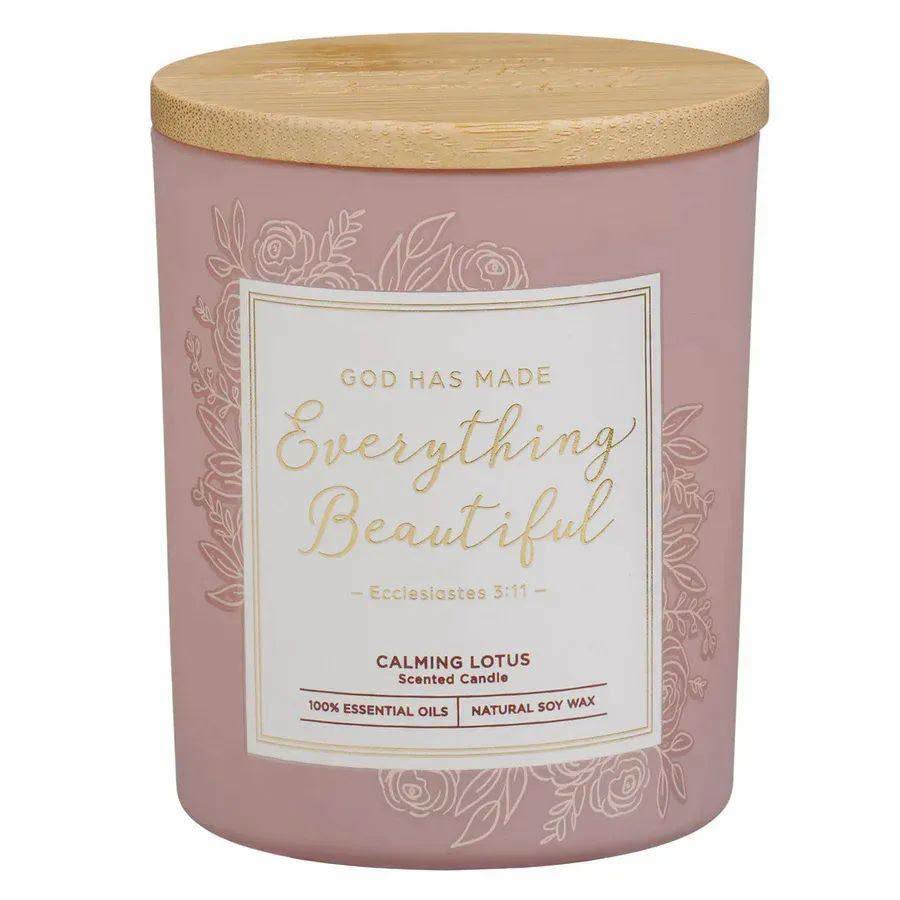 Calming Lotus Scented Candle - Everything Beautiful
