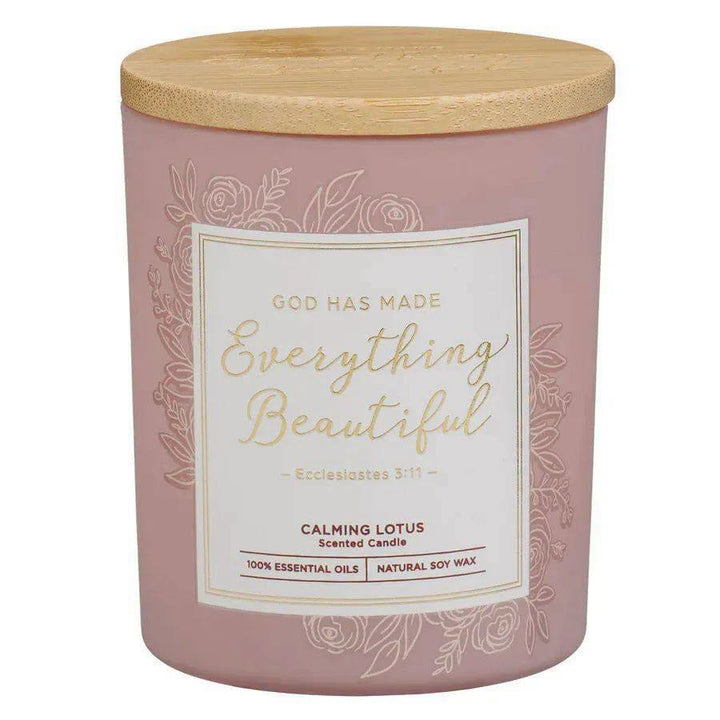 Calming Lotus Scented Candle - Everything Beautiful