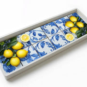 Ceramic Tile Serving Tray - Wooden Handles