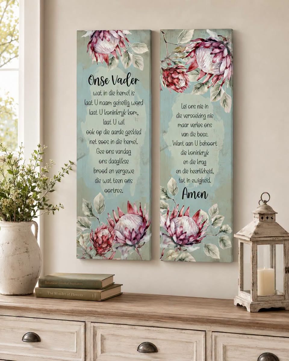 Onse Vader Wooden Wall Signs - Set of 2