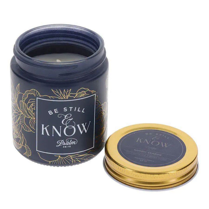 Nordic Seaside Scented Candle - Be Still and Know