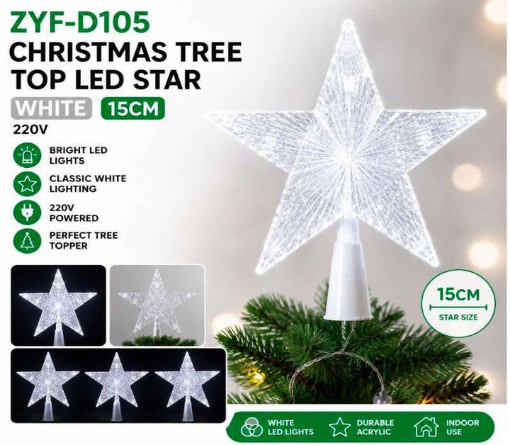LED Christmas Tree Star Topper
