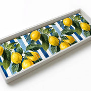 Ceramic Tile Serving Tray - Wooden Handles