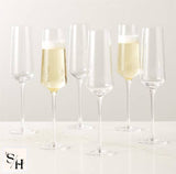 SH 6 Piece Champagne Glass Set