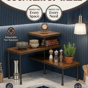 Multipurpose 3-Tier Countertop Shelf