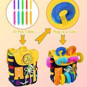 Toddler Sensory Busy Board Backpack