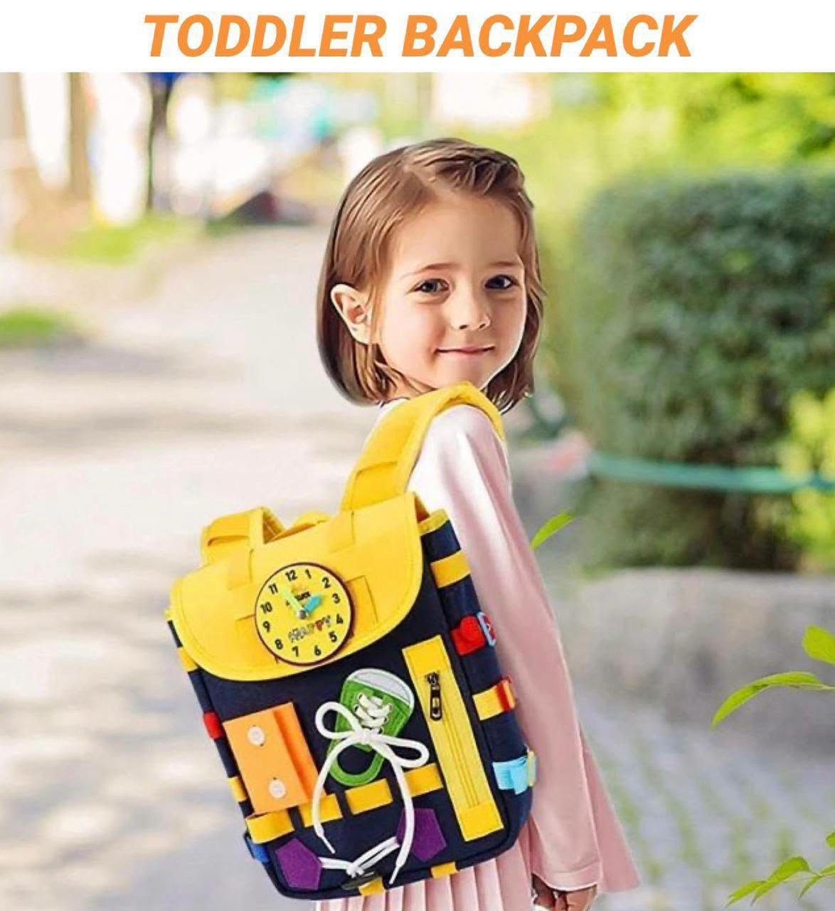 Toddler Sensory Busy Board Backpack