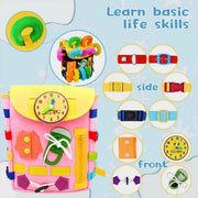 Toddler Sensory Busy Board Backpack