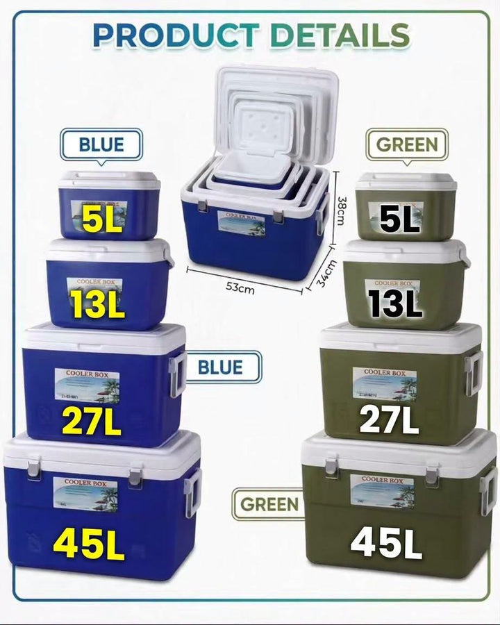 Portable Insulated Cooler Box Set – 4 Pieces