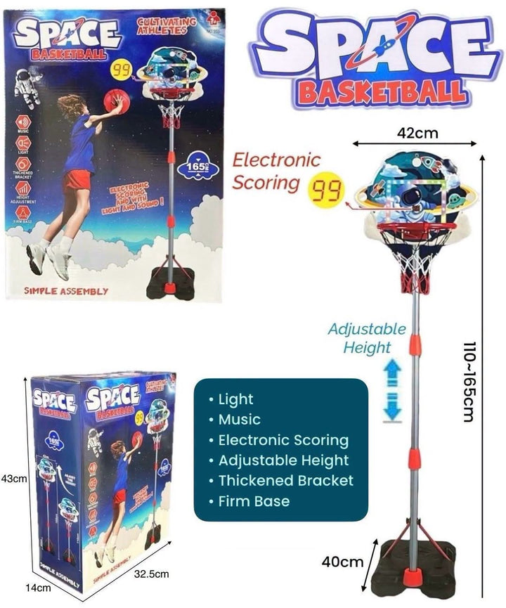 Space Basketball Hoop with Electronic Scoring