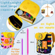 Toddler Sensory Busy Board Backpack