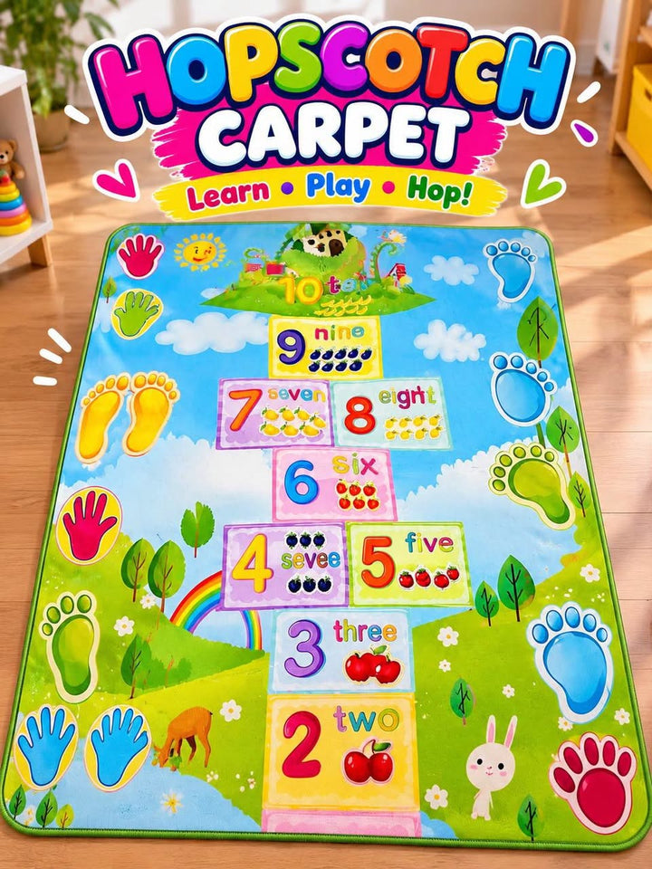Colourful Hopscotch Play Carpet
