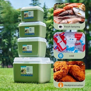 Portable Insulated Cooler Box Set – 4 Pieces