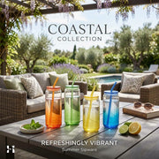 Colourful Glass Smoothie Cups – 4 Piece Set