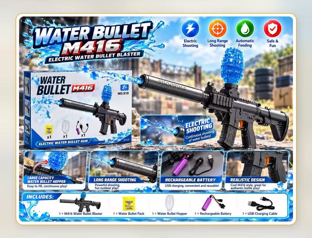 Electric Water Bead Blaster – M416 Style